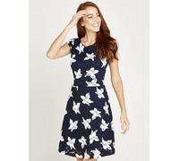 Apricot Robe d’été bleu marine / blanc, Taille 34