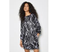 Apricot Robe gris / noir, Taille 34