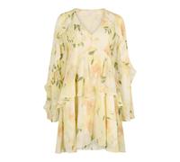 Apricot Robe jaune pastel / jade / corail / blanc cassé, Taille 38