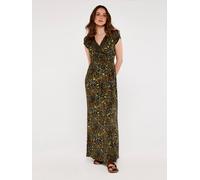 Apricot Robe jaune pastel / kaki / orange / noir, Taille 42