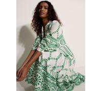 Apricot Robe Mi-longue Apricot Fleuri Broderie Anglaise Vert EU 40 (UK 12)