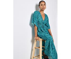 Apricot Robe mi-longue Apricot imprimé zèbre Bleu 36