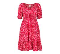 Apricot Apricot Red Sarasa Mallow Flower Bardot Dress Red 10