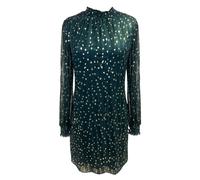 Apricot Robe à pois éparpillés en feuille Or Apricot Vert EU 38 (UK 10)