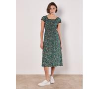 Apricot Robe vert foncé / corail, Taille 44