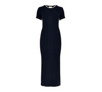 Apricot Robes en maille bleu marine / blanc, Taille L