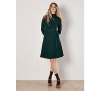 Apricot Robes en maille 'Chevron' vert foncé, Taille L