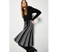 Apricot Robes en maille noir / blanc, Taille S