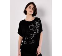 Apricot T-shirt noir / argent, Taille XS