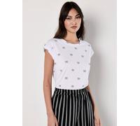 Apricot T-shirt noir / blanc, Taille XL