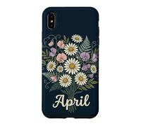 April Birth Flower Daisy & Sweet Pea Birthday Coque pour iPhone XS Max