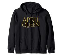 April Queen for Girls Born in The Month of April Sweat à Capuche