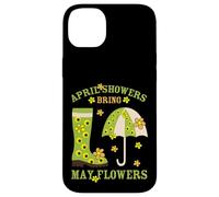 April Showers Bring May Flowers & Rubber Boots for Gardener Coque pour iPhone 14 Plus