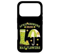 April Showers Bring May Flowers & Rubber Boots for Gardener Coque pour iPhone 17 Pro