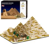 APRILA Kit de construction pyramide - 1456 blocs - Modèle éducatif - Jouet pour enfants et adultes - Compatible avec les grandes marques