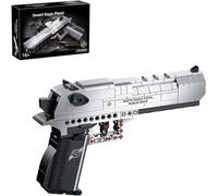 APRILA Technique - Jeu de construction - Fusil - 360 briques - Pistolet Desert Eagle - Modèle avec fonction de tir - Ensemble de construction - Jouet de construction - Compatible avec Lego Technic