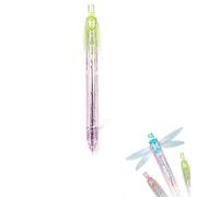 APRILADY Stylo libellule Gleaming Wings - Stylo Fidget Click - Vert | Stylo à bille en forme de libellule avec ailes mobiles, joli stylo à bille fantaisie en forme d'animal avec corps translucide