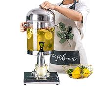Aprilhp Distributeur Boisson avec Robinet et Support, 8L, Fontaine Punch et Cocktail, Idéal pour Les Soirée Cocktail avec de Vrais Fruits, Facile Nettoyer