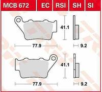 Aprilia Sl 900 ABS 2020 TRW Sh Série Sindered Plaquette Frein Arrière MCB672SH