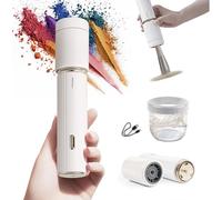 Aprilous Machine électrique de nettoyage et de séchage pour pinceaux de maquillage, collier universel breveté amélioré qui s'adapte à 99 % des formes de pinceaux, nettoyage en profondeur et séchage