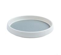 Aprilsunnyzone 1 plateau rotatif antidérapant Lazy Susan - Organiseur de cuisine - Matériau PC pour étagère ronde - Rotation à 360 degrés (petit)