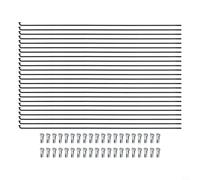 Aprilsunnyzone 24 ou 36 rayons en acier avec écrous pour 26 pour VTT 27,5 à 29 pouces - Compatibilité des roues et moyeu (288 mm 24 pièces)