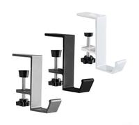 Aprilsunnyzone 3 crochets de bureau sophistiqués avec pinces réglables parfaitement conçus pour s'adapter à n'importe quel environnement