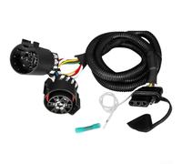 Aprilsunnyzone Adaptateur connecteur de remorque 7 broches vers 4 broches avec fil de feu de recul pour camions, SUV et remorques utilitaires