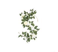 Aprilsunnyzone Arche de vigne artificielle décorative pour mariages et événements en plein air, conçue pour maintenir une apparence vive pendant les célébrations (blanc-1)