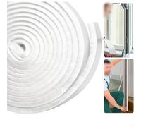 Aprilsunnyzone Bande d'étanchéité anti-bruit et coupe-vent pour porte et fenêtre - 5 m x 9 mm - Brosse en fibre de polyester résistante aux intempéries pour une utilisation durable et un confort