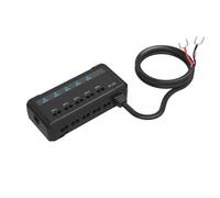 Aprilsunnyzone Bloc fusible 12 V 4 circuits avec LED pour chaque sortie pour faciliter l'entretien et le diagnostic du câblage du véhicule