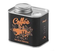 Aprilsunnyzone Boîte à grains de café portable avec technologie d'aération unidirectionnelle pour préserver l'arôme et la saveur au fil du temps (noir)