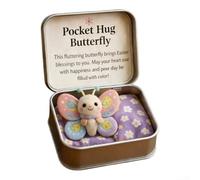 Aprilsunnyzone Boîte décorative 3D de Pâques avec éléments de papillon Jésus Lapin, poussin, agneau pour décoration printanière centrée sur la foi (papillon)