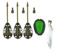 Aprilsunnyzone Cage d'appât en ligne pour pêche à la carpe avec construction en alliage de zinc pour un positionnement précis et une stabilité des appâts dans diverses conditions 30 g, 40 g, 50 g, 60