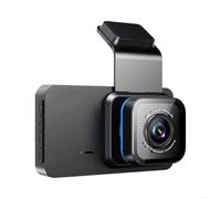 Aprilsunnyzone Caméra embarquée HD 1080p avec écran de 3" et connectivité WiFi pour enregistrement de conduite avant et arrière avec technologie Loop et G Sensor