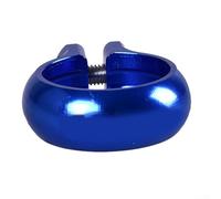 Aprilsunnyzone Collier de serrage en alliage d'aluminium pour cadre de vélo d'équilibre prenant en charge les diamètres intérieurs de tige de selle de 22,2 mm et 25,4 mm et alignement OD (bleu 25,4 mm