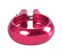 Aprilsunnyzone Collier de serrage en alliage d'aluminium pour cadre de vélo d'équilibre prenant en charge les diamètres intérieurs de tige de selle de 22,2 mm et 25,4 mm et alignement OD (rose rouge