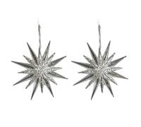 Aprilsunnyzone Décorations de Noël en acrylique transparent à suspendre comprenant des étoiles, des arbres et des anges conçues pour ajouter une touche sophistiquée à la maison de vacances ou au