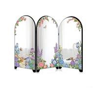Aprilsunnyzone Diviseur d'écran miroir acrylique avec vocabulaire décoratif chinois et approche stylistique pour la décoration de bureau à domicile (PF-JN-XFB107)