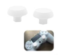 Aprilsunnyzone Ensemble analogique pour PS4 DualShock4 conçu pour un ajustement direct et une résistance de contact stable, plage de mouvement complète (blanc)