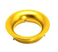 Aprilsunnyzone Filtre à air de carburateur de moto avec interface klaxon et design de coupe vent pour carburateur de 24/26/28/30 mm en alliage d'aluminium (doré)