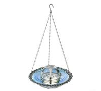 Aprilsunnyzone Fontaine d'extérieur alimentée par USB pour oiseaux : design enchanteur et installation facile (gris)