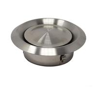 Aprilsunnyzone Grille d'évacuation élégante en acier inoxydable pour les maisons modernes, convient à différents besoins de ventilation (125 mm)