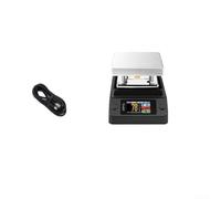 Aprilsunnyzone HP15 Préchauffeur de plaque chauffante intelligent, température constante contrôle PID 80 à 350 °C, PD 30 à 150 W double puissance CC/USB-C, design compact avec écran LCD pour