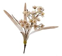 Aprilsunnyzone Jonquille artificielle avec détails floraux réalistes en relief pour mariage et utilisation à la maison, fabriquée à partir de tissu qui conserve sa forme (marron)
