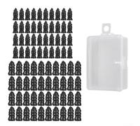 Aprilsunnyzone Kit de 80 clous de réparation de pneus de voiture avec boîte de rangement pour voitures, motos, camions, bus, véhicules agricoles
