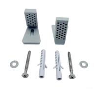 Aprilsunnyzone Kit de montage au sol pour toilettes avec vis en forme de L, supports ABS et matériel d'installation complet
