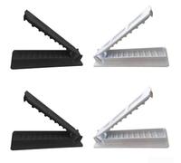 Aprilsunnyzone Kit d'outils de préparation de brochettes avec 4 moules en plastique pour un arrangement constant des aliments sur les brochettes pendant les grillades et la cuisson en plein air