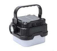 Aprilsunnyzone Lanterne LED portable USB-C rechargeable pour tente de camping, éclairage extérieur, luminosité réglable, mode stroboscopique et joint étanche fiable (SL-013 Noir)