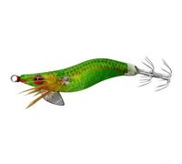 Aprilsunnyzone Leurre de pêche phosphorescent en bois pour crevettes et calamars 1.5# avec perles lestées et texture réaliste pour l'attraction des prédateurs (E)